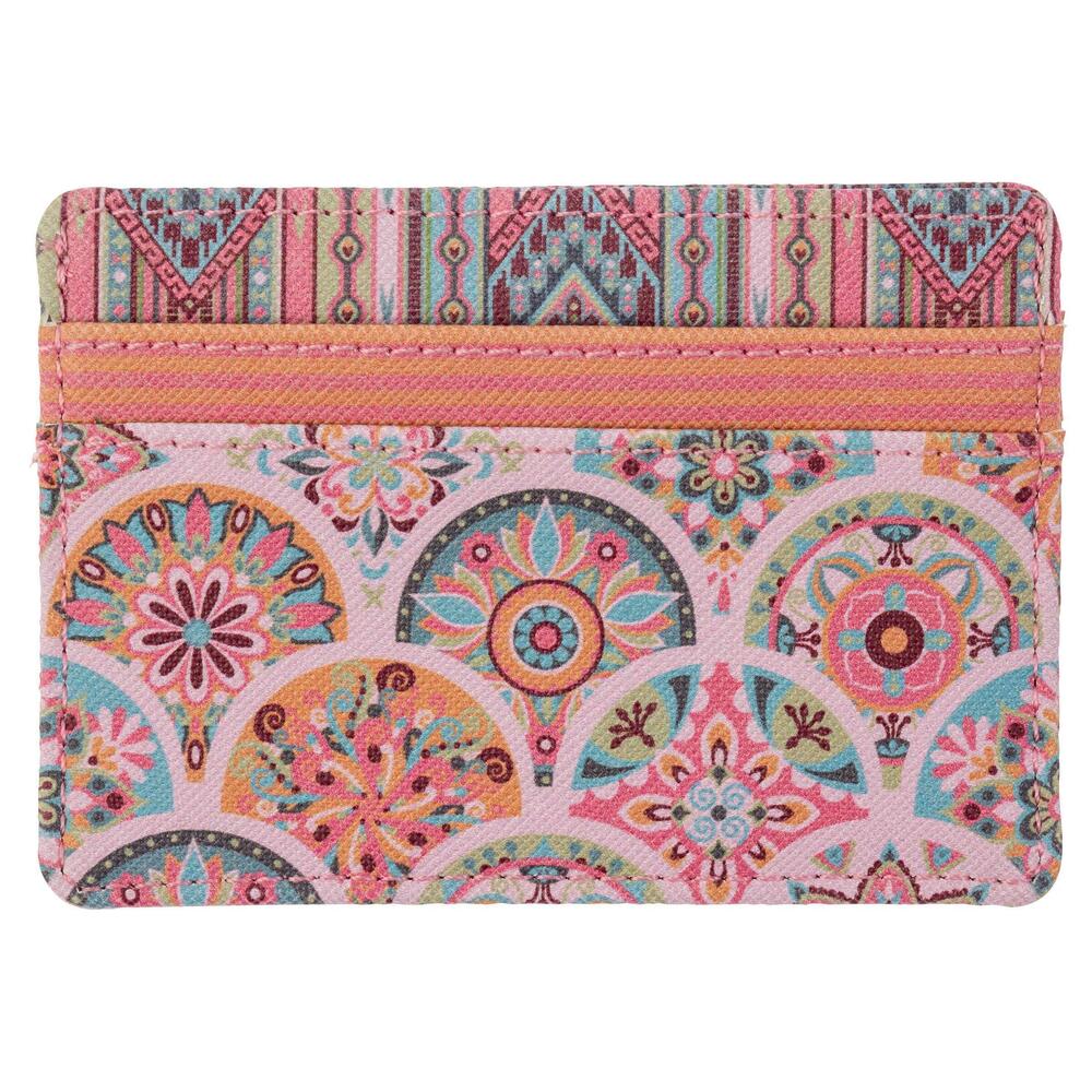 5081 Gifts, Pink Medallion Card Holder